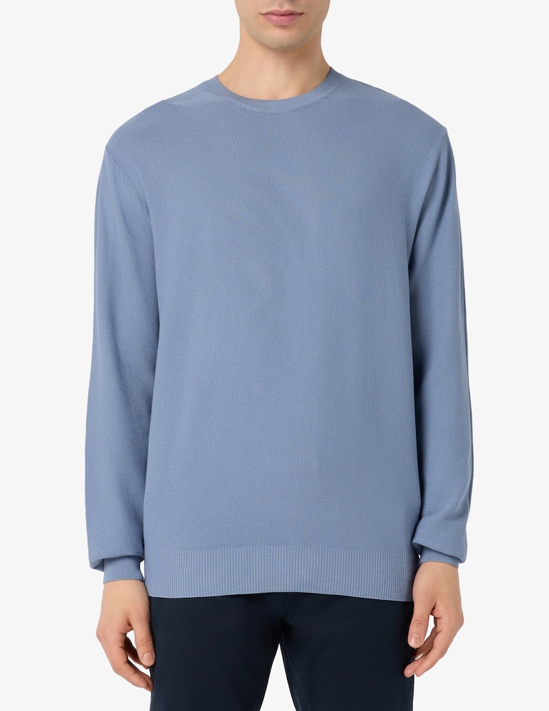 Rinascente Collection Maglia grana di riso in cotone tinto capo - immagine 1