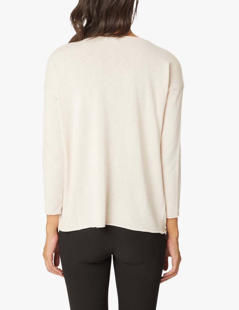 rinascente Rinascente Collection Boat neck boxie sweater - White