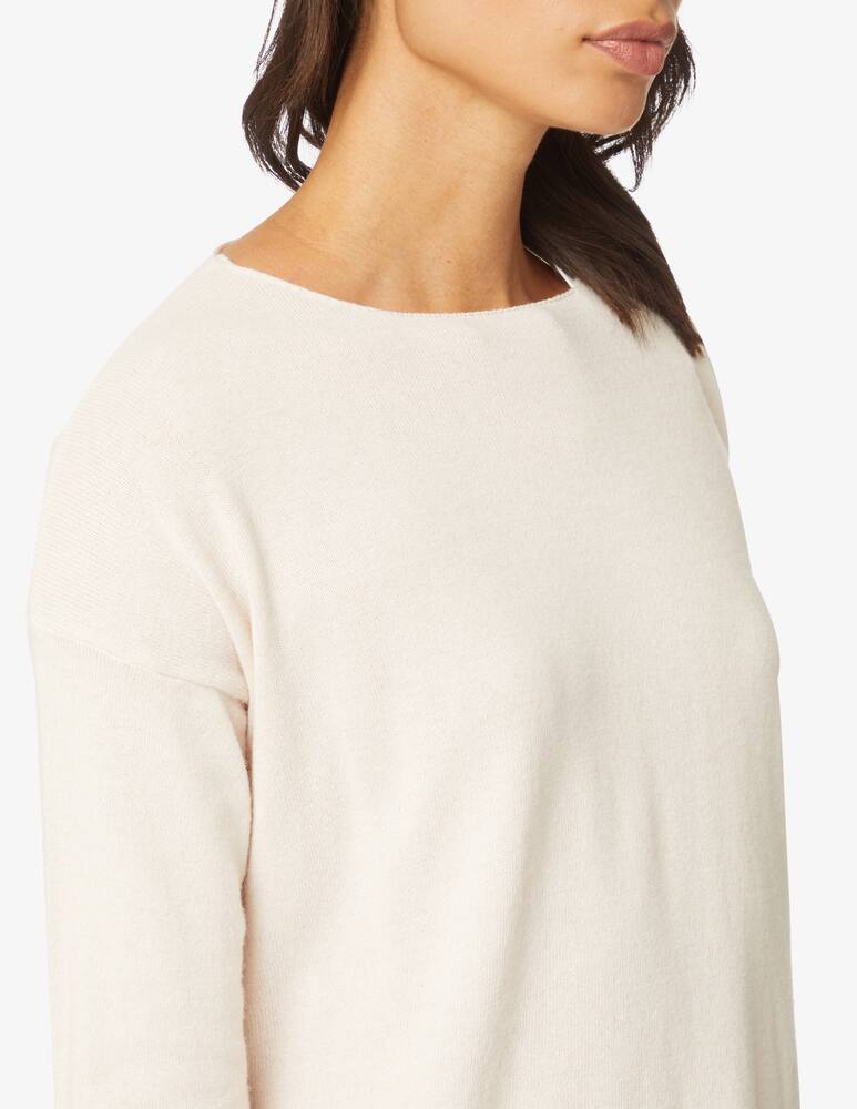 rinascente Rinascente Collection Boat neck boxie sweater - White