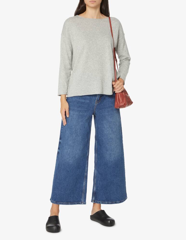 rinascente Rinascente Collection Boat neck boxie sweater - Grey