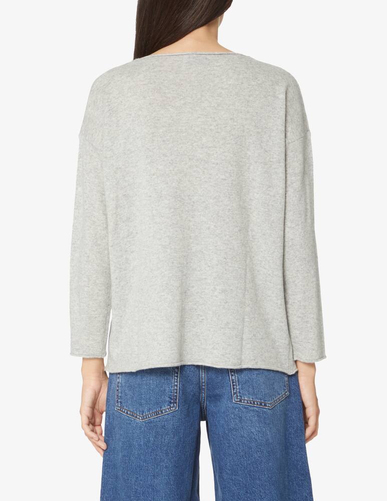 rinascente Rinascente Collection Boat neck boxie sweater - Grey
