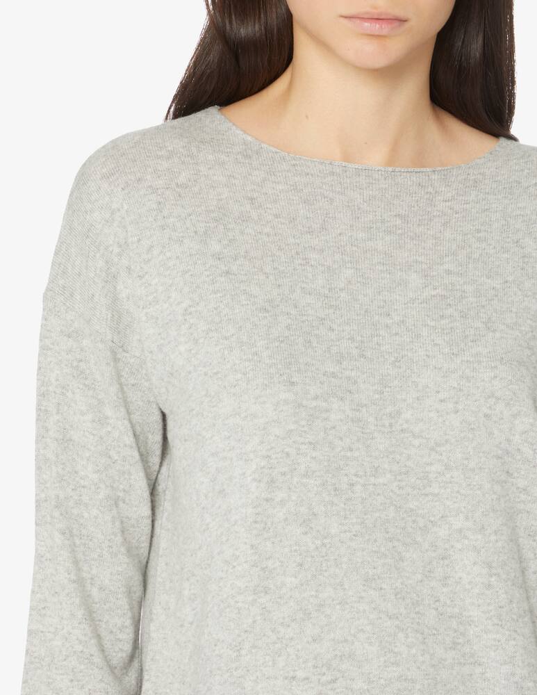 rinascente Rinascente Collection Boat neck boxie sweater - Grey