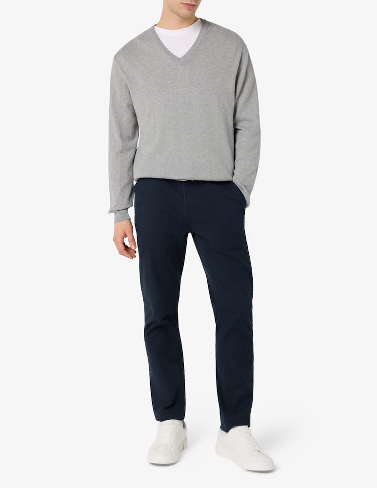 rinascente Rinascente Collection Maglia scollo a V in cotone tinto capo