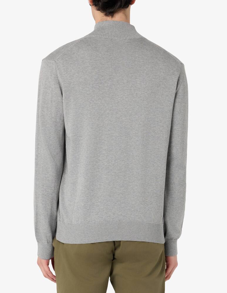 rinascente Rinascente Collection Maglia mezza zip in cotone tinto capo