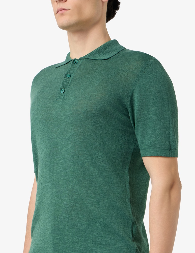 Rinascente Collection Linen blend short sleeve polo - picture 4 Rinascente Collection Linen blend short sleeve polo - picture 4