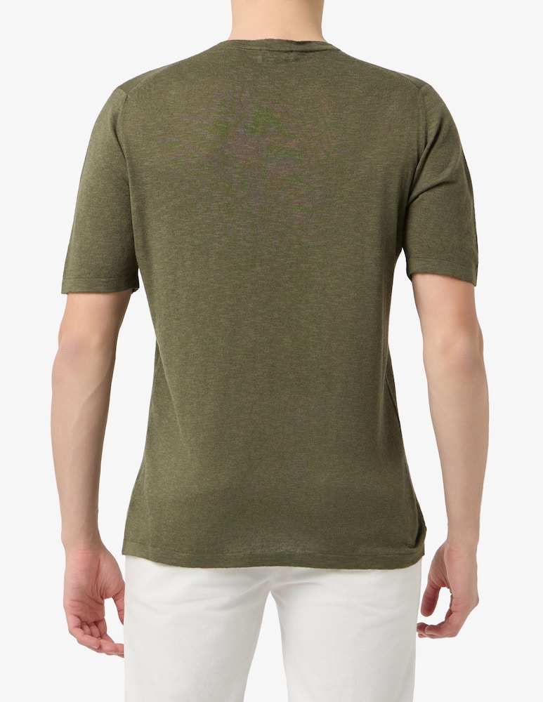 rinascente Rinascente Collection Linen blend crew neck t-shirt