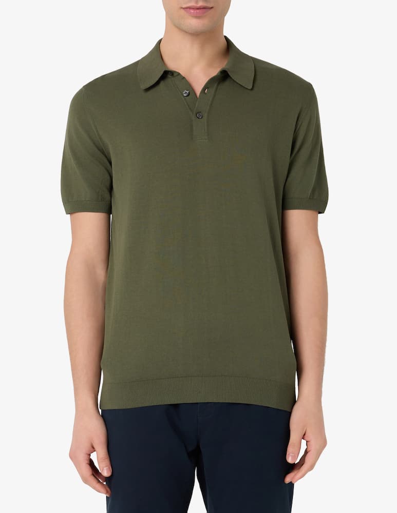 Rinascente Collection Polo cotton crepe knit - picture 1