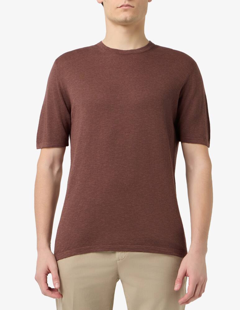 rinascente Rinascente Collection T-shirt in lino e cotone tinto capo