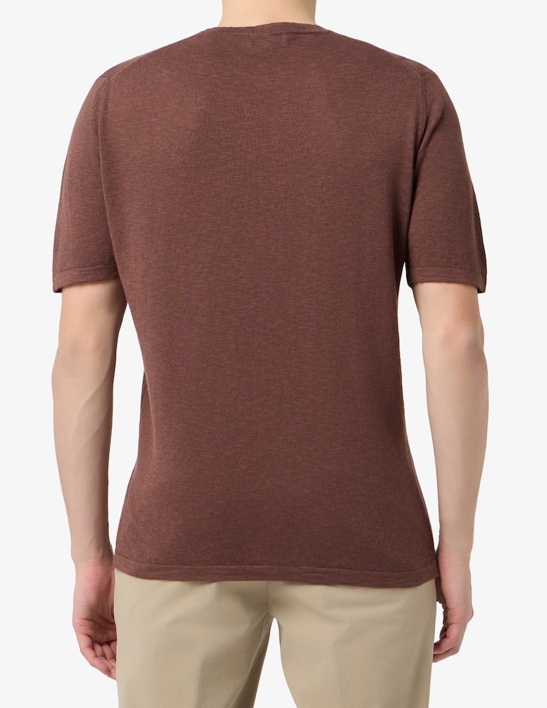 Rinascente Collection Linen blend crewneck t-shirt - picture 3 Rinascente Collection Linen blend crewneck t-shirt - picture 3