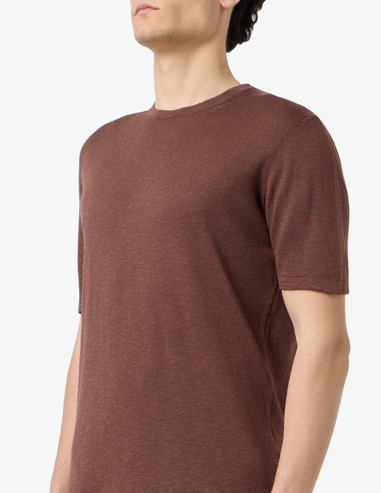 rinascente Rinascente Collection T-shirt in lino e cotone tinto capo