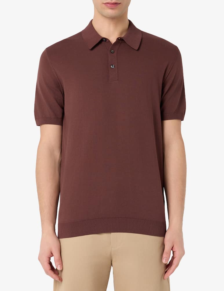 Rinascente Collection Polo cotton crepe knit - picture 1