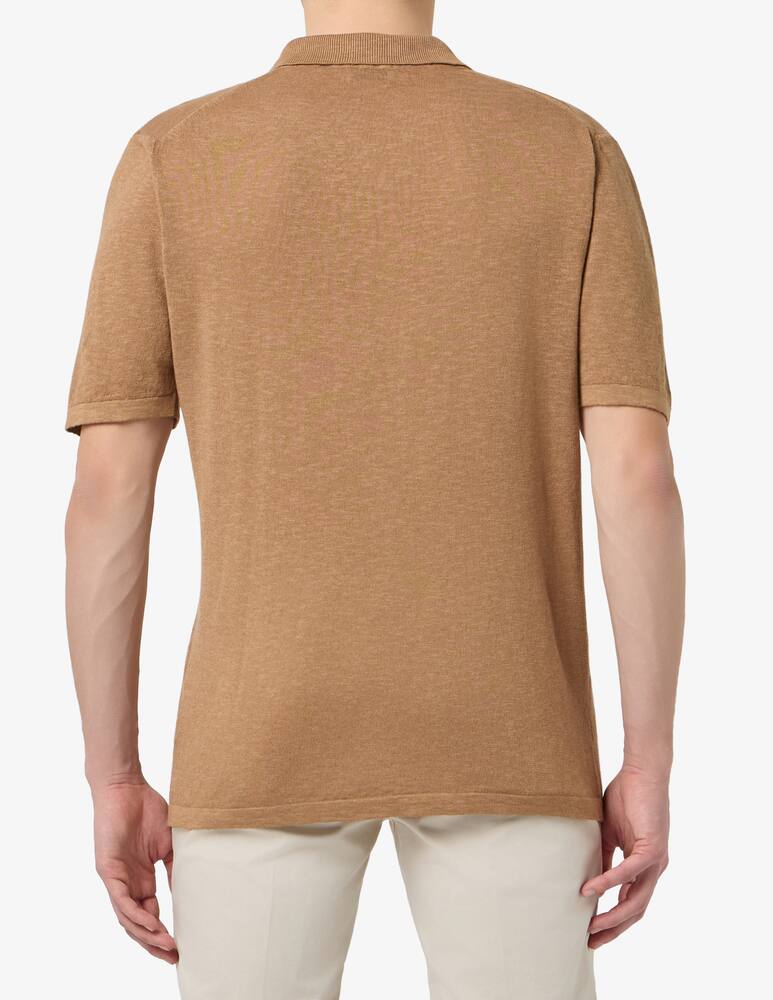 rinascente Rinascente Collection Polo in lino e cotone tinto capo