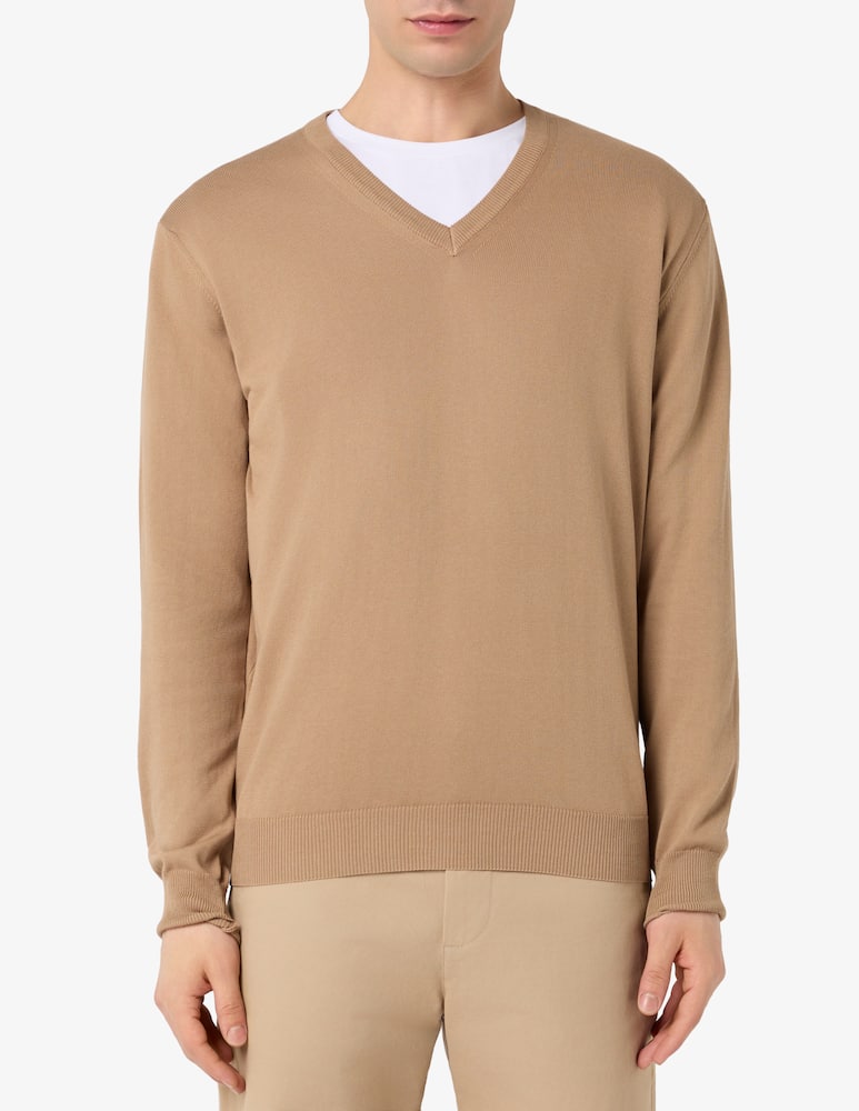 Rinascente Collection V-neck cotton jumper - picture 1 Rinascente Collection V-neck cotton jumper - picture 1