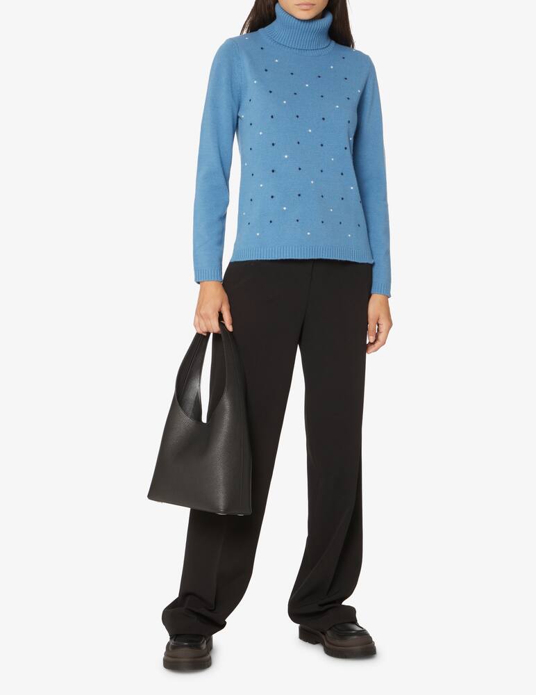 rinascente Elizabeth Ascot Long sleeve turtleneck - Light blue