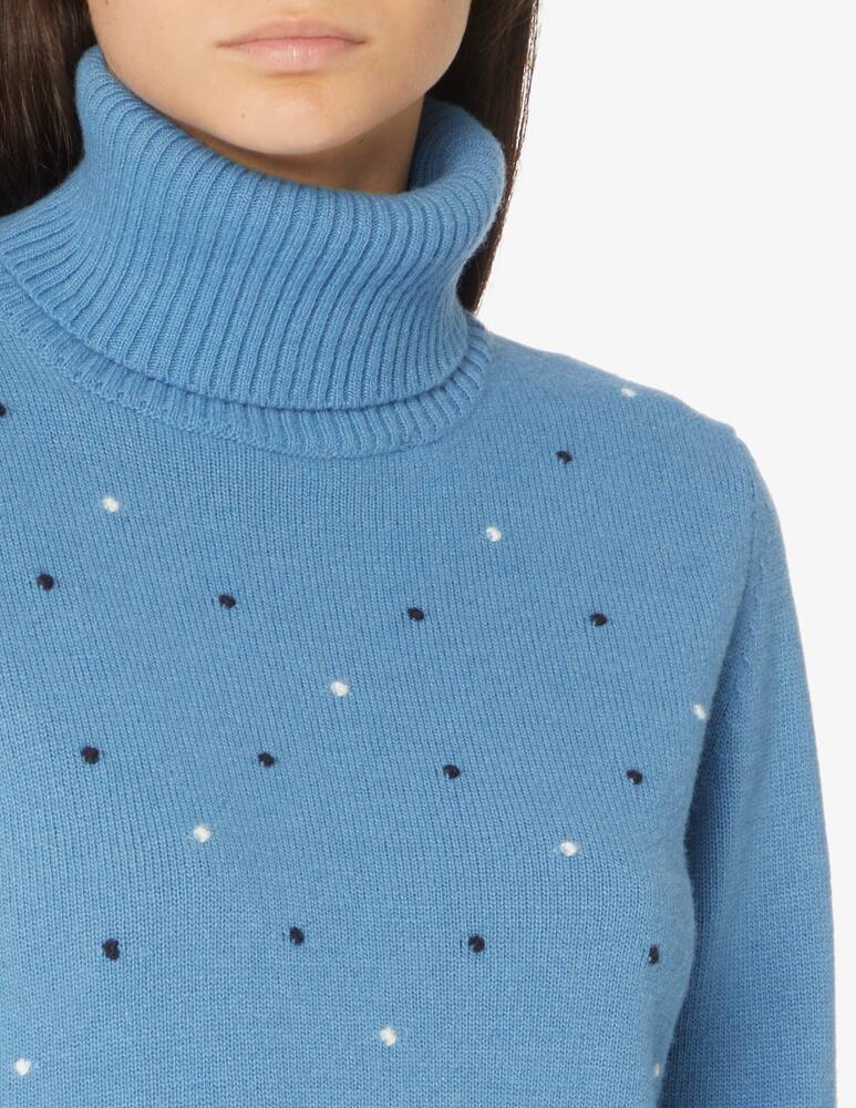 rinascente Elizabeth Ascot Long sleeve turtleneck - Light blue