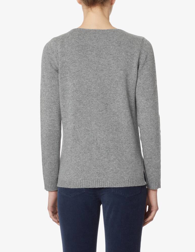 rinascente Elizabeth Ascot Maglione a manica lunga scollo a barca - Grigio