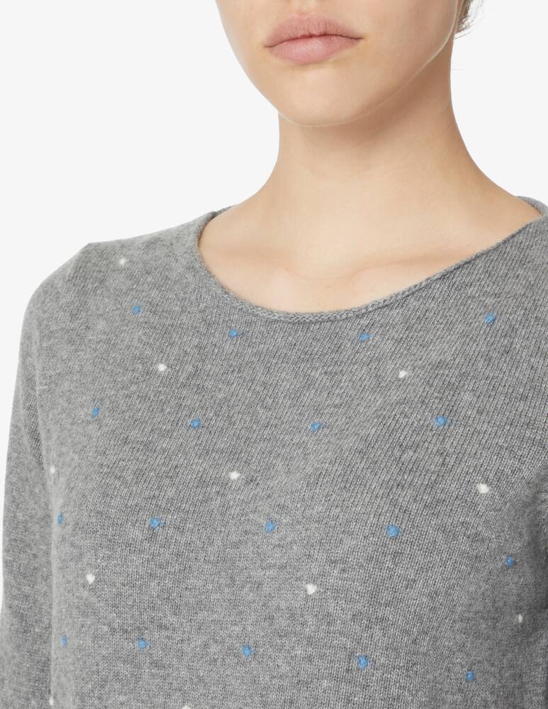 rinascente Elizabeth Ascot Maglione a manica lunga scollo a barca - Grigio