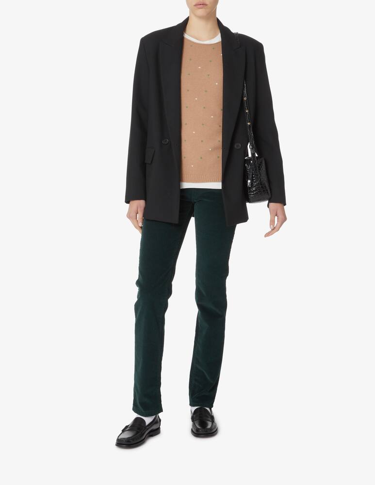 rinascente Elizabeth Ascot Long sleeve boat neck sweater - Beige