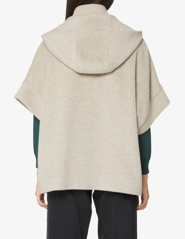 rinascente Cinzia Rocca Mantello con cappuccio e zip - Beige