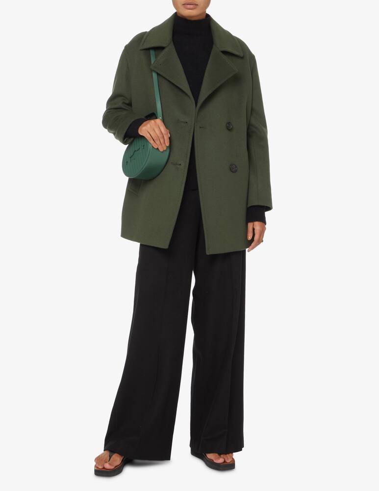 rinascente Cinzia Rocca Double-breasted circle recycle jacket - Olive