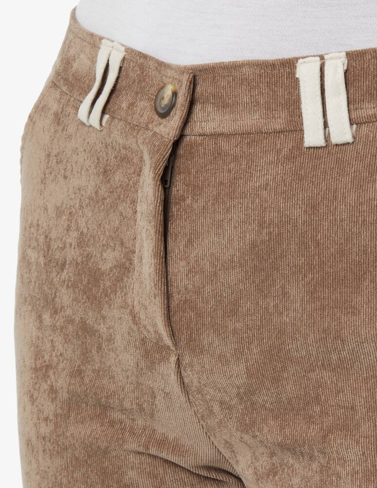 rinascente Elizabeth Ascot Pantalone in velluto - Beige