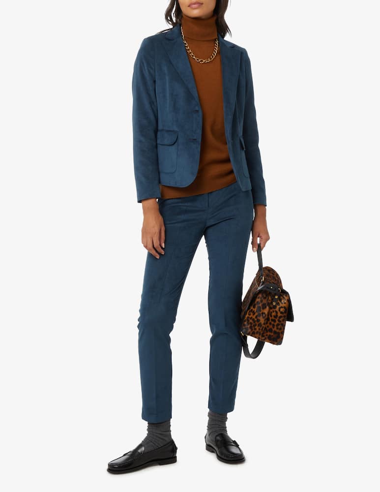 rinascente Elizabeth Ascot Giacca foderata velluto - Blu