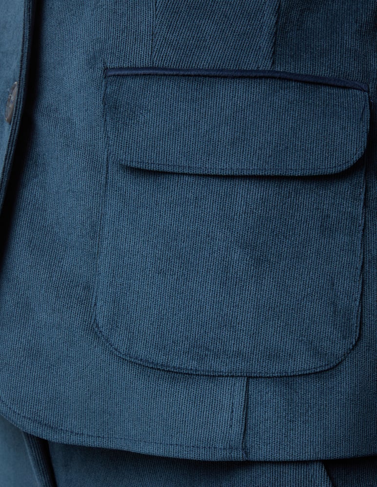 rinascente Elizabeth Ascot Giacca foderata velluto - Blu