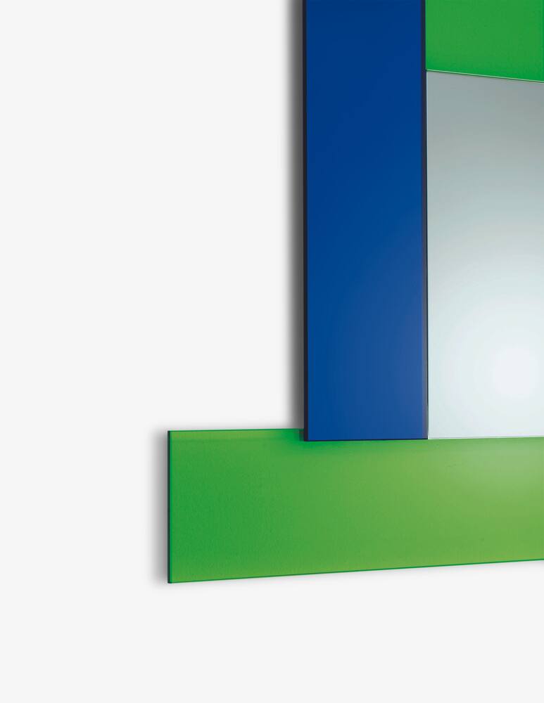 rinascente Glas Italia Specchio Di Dioniso 2 Verde/Blu