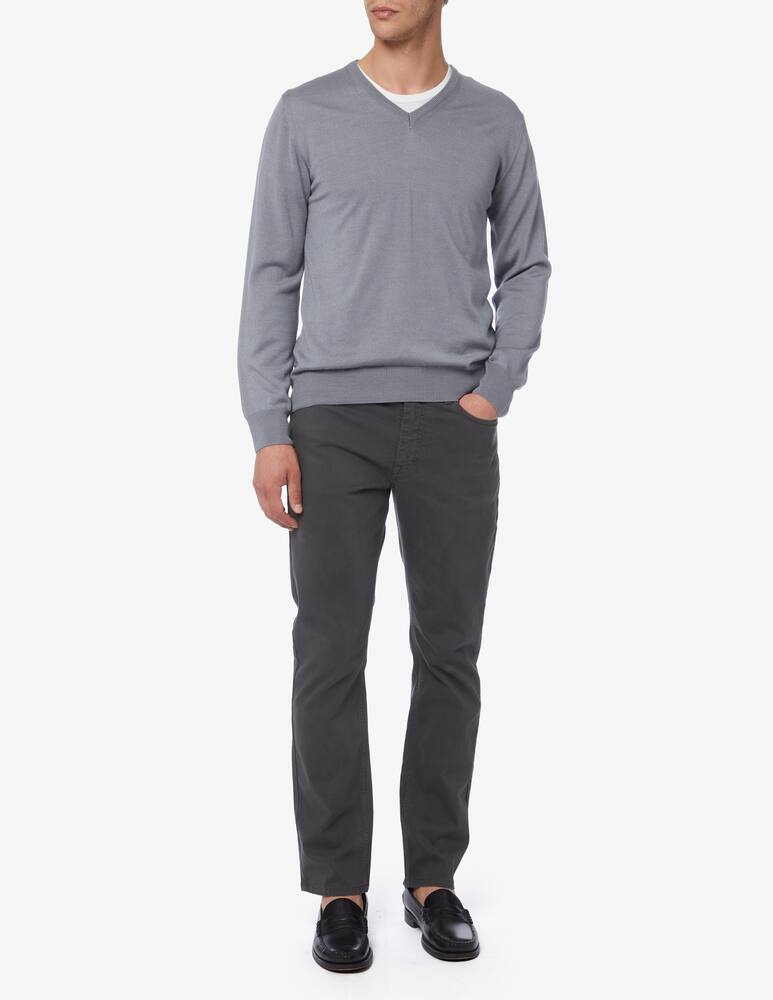 rinascente Pure Cashmere Wool silk and cashmere v neck jumper