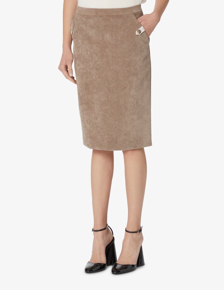 Elizabeth Ascot Pencil skirt - Brown - picture 2 Elizabeth Ascot Pencil skirt - Brown - picture 2