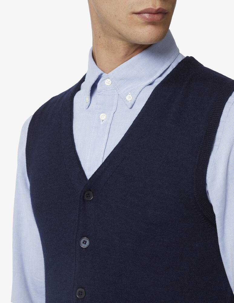 rinascente Pure Cashmere Gilet collo a v lana seta cashmere