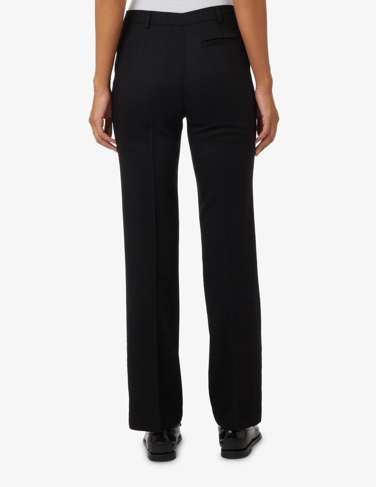 rinascente Elizabeth Ascot Pantalone a gamba dritta in flanella - Nero