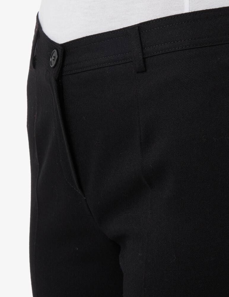 rinascente Elizabeth Ascot Pantalone a gamba dritta in flanella - Nero