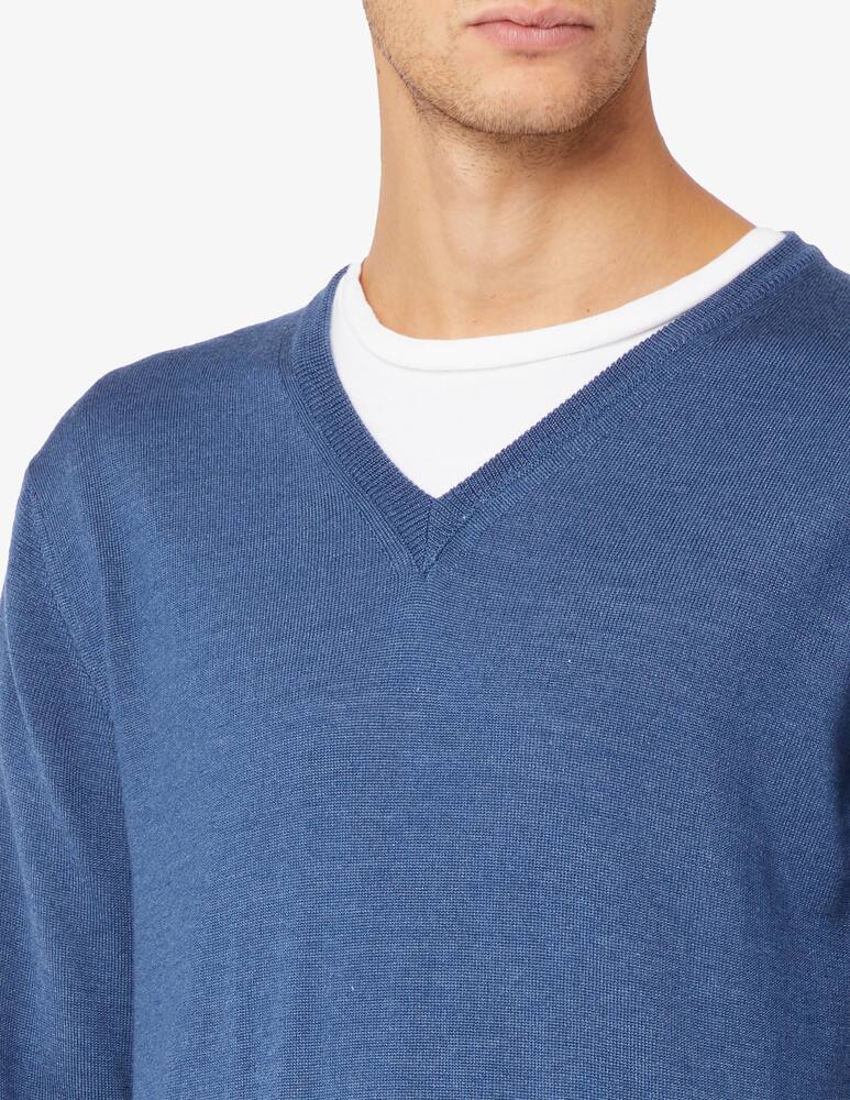 rinascente Pure Cashmere Wool silk and cashmere v neck jumper