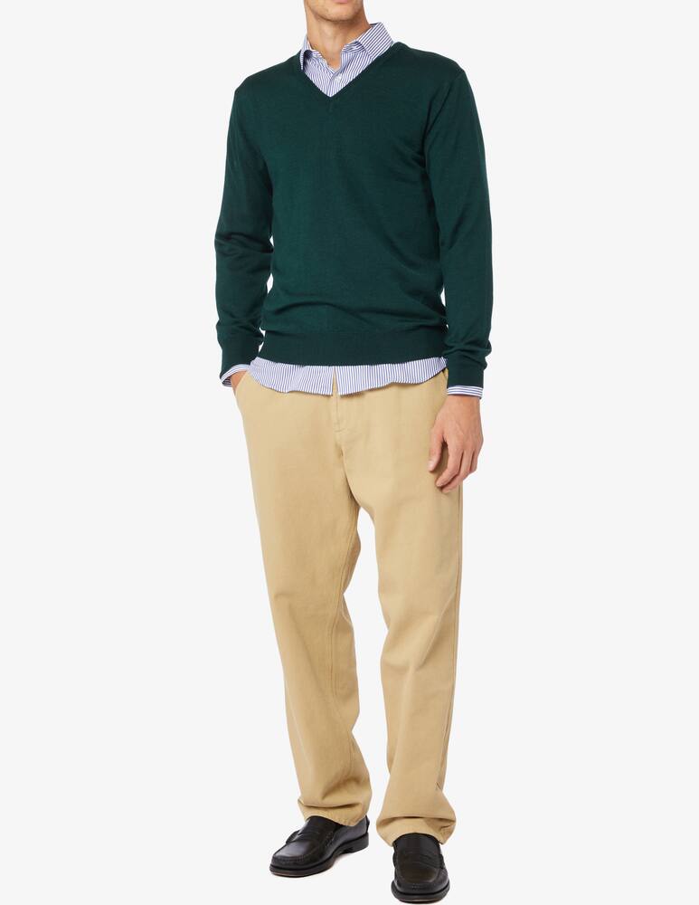 rinascente Pure Cashmere Wool silk and cashmere v neck jumper