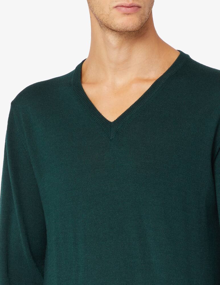 rinascente Pure Cashmere Wool silk and cashmere v neck jumper