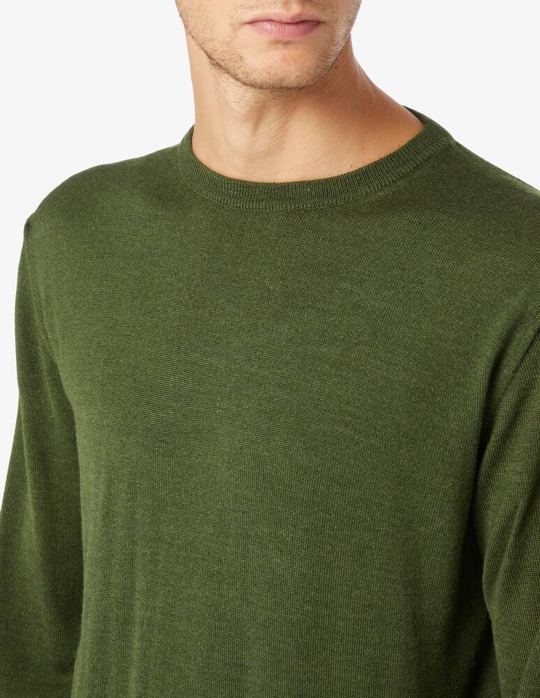 rinascente Pure Cashmere Wool silk and cashmere crewneck jumper