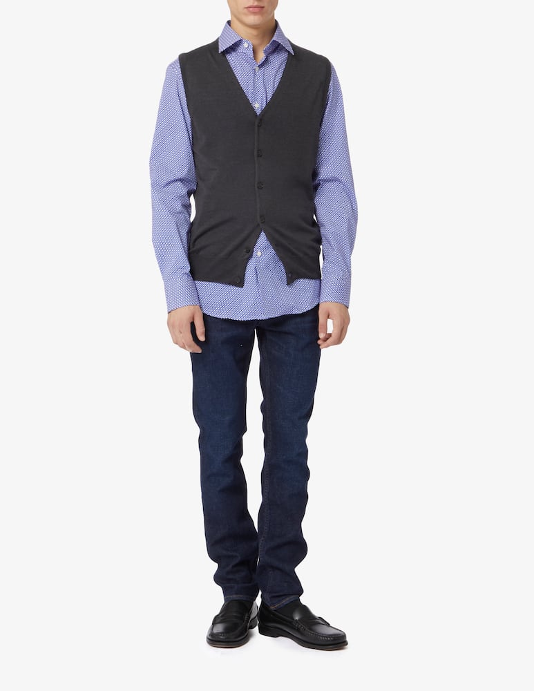 Pure Cashmere Gilet collo a v lana seta cashmere - immagine 2 Pure Cashmere Gilet collo a v lana seta cashmere - immagine 2