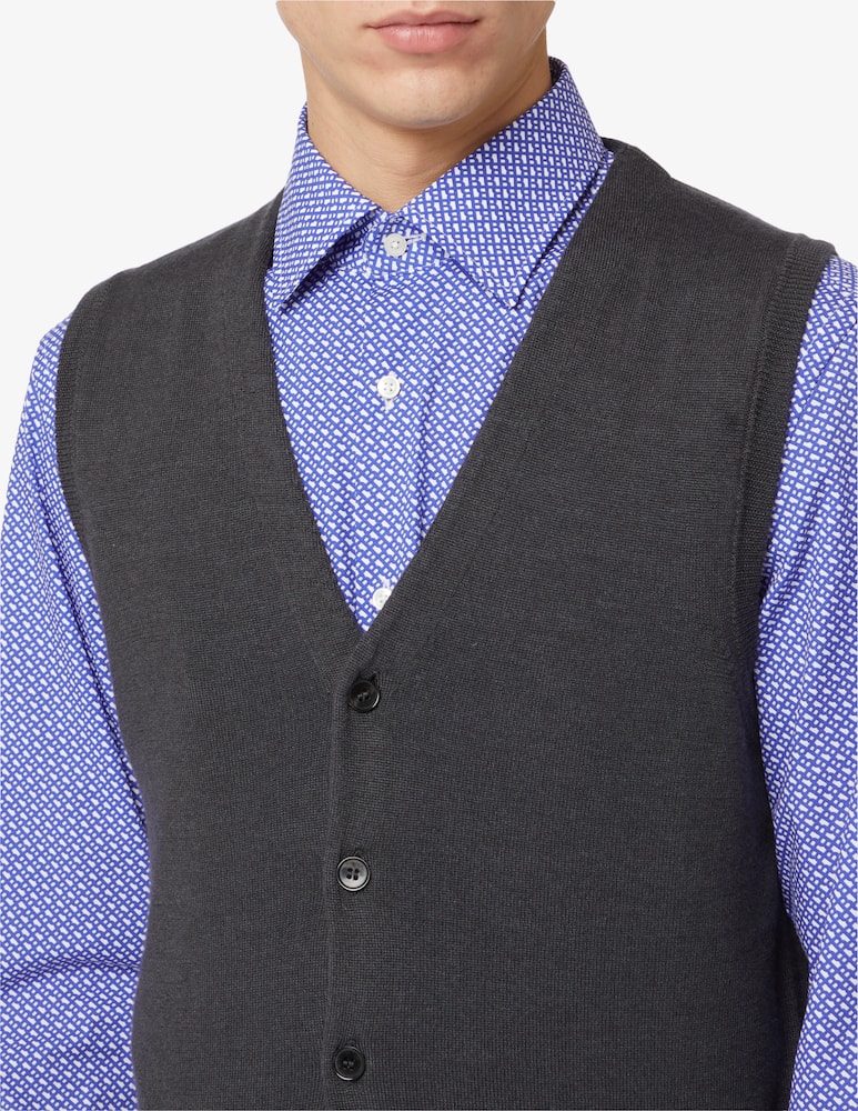 Pure Cashmere Gilet collo a v lana seta cashmere - immagine 4 Pure Cashmere Gilet collo a v lana seta cashmere - immagine 4
