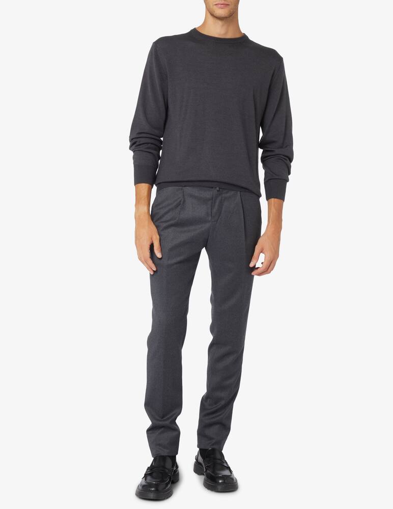 rinascente Pure Cashmere Wool silk and cashmere crewneck jumper