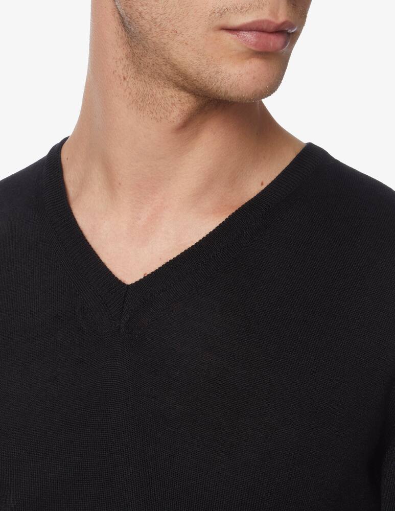 rinascente Pure Cashmere Wool silk and cashmere v neck jumper