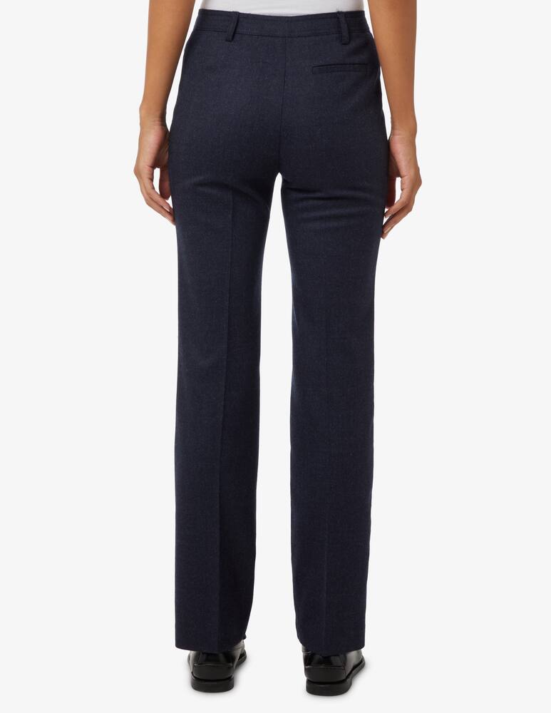 rinascente Elizabeth Ascot Flannel straight leg trousers - Blue