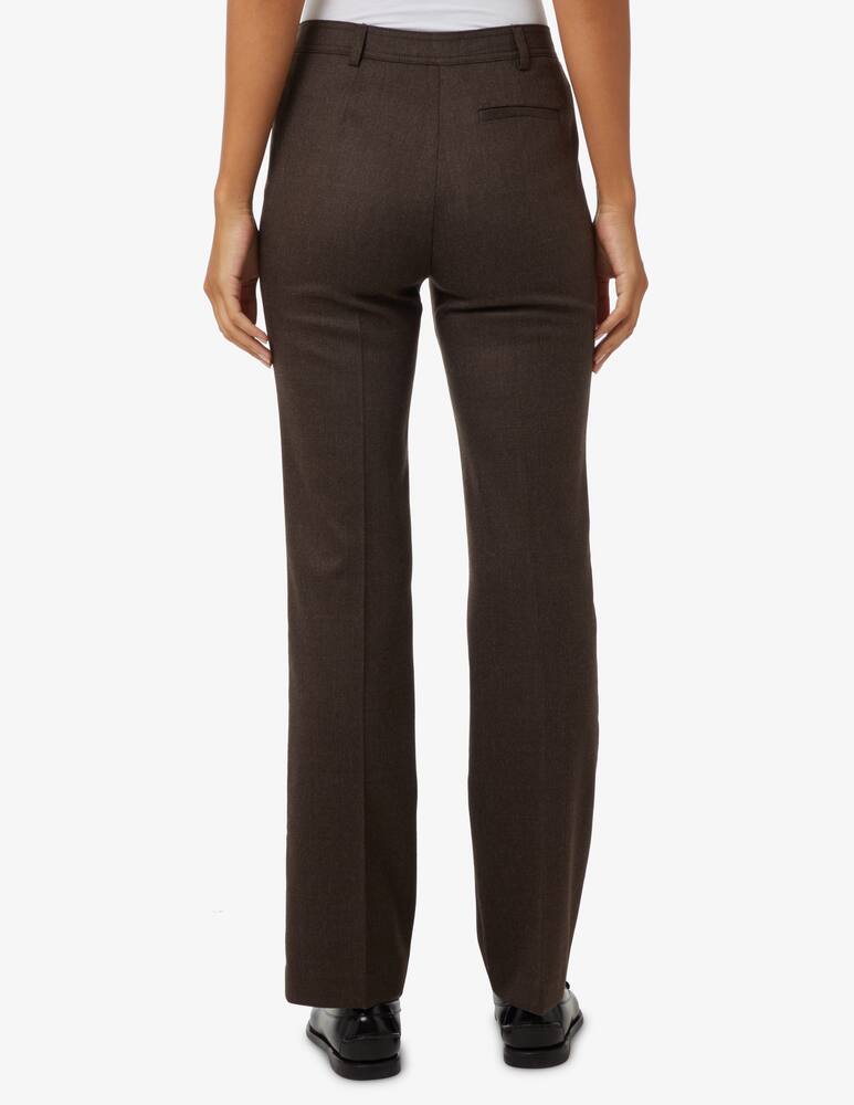 rinascente Elizabeth Ascot Flannel straight leg trousers - Black