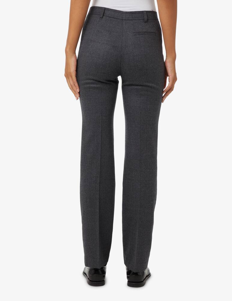 rinascente Elizabeth Ascot Pantalone a gamba dritta in flanella - Nero