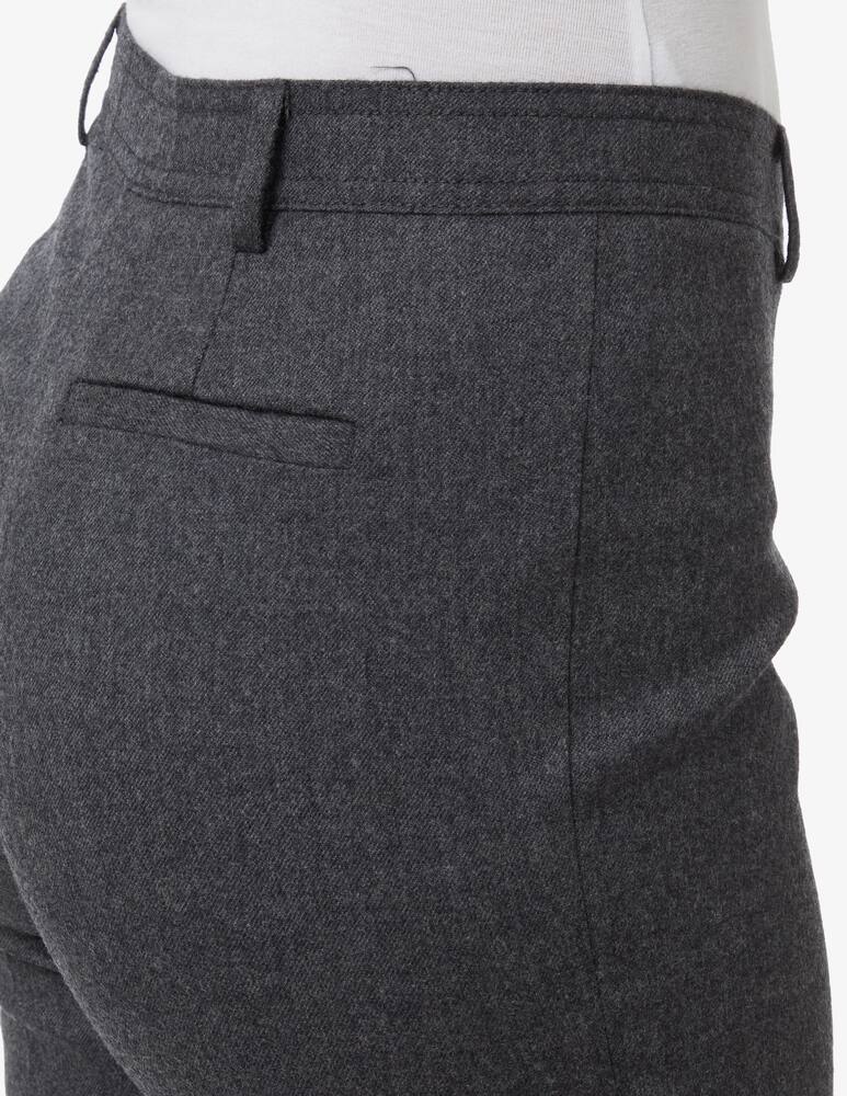 rinascente Elizabeth Ascot Pantalone a gamba dritta in flanella - Nero