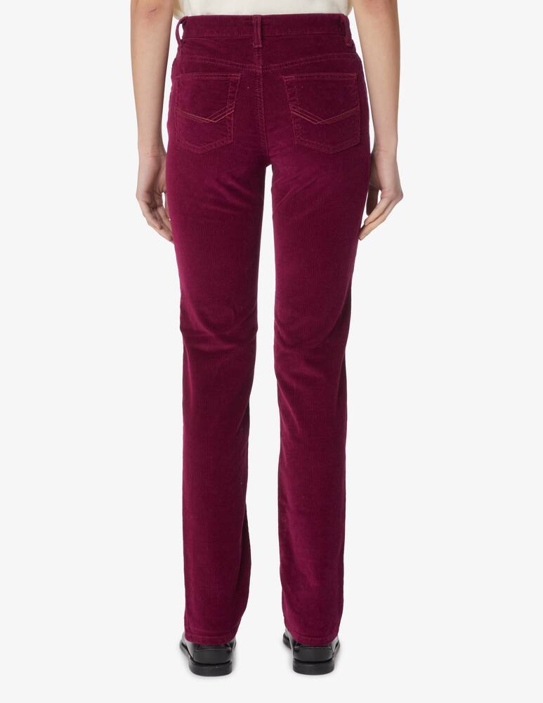 rinascente Elizabeth Ascot Slim fit 5-pocket velvet trousers - Red