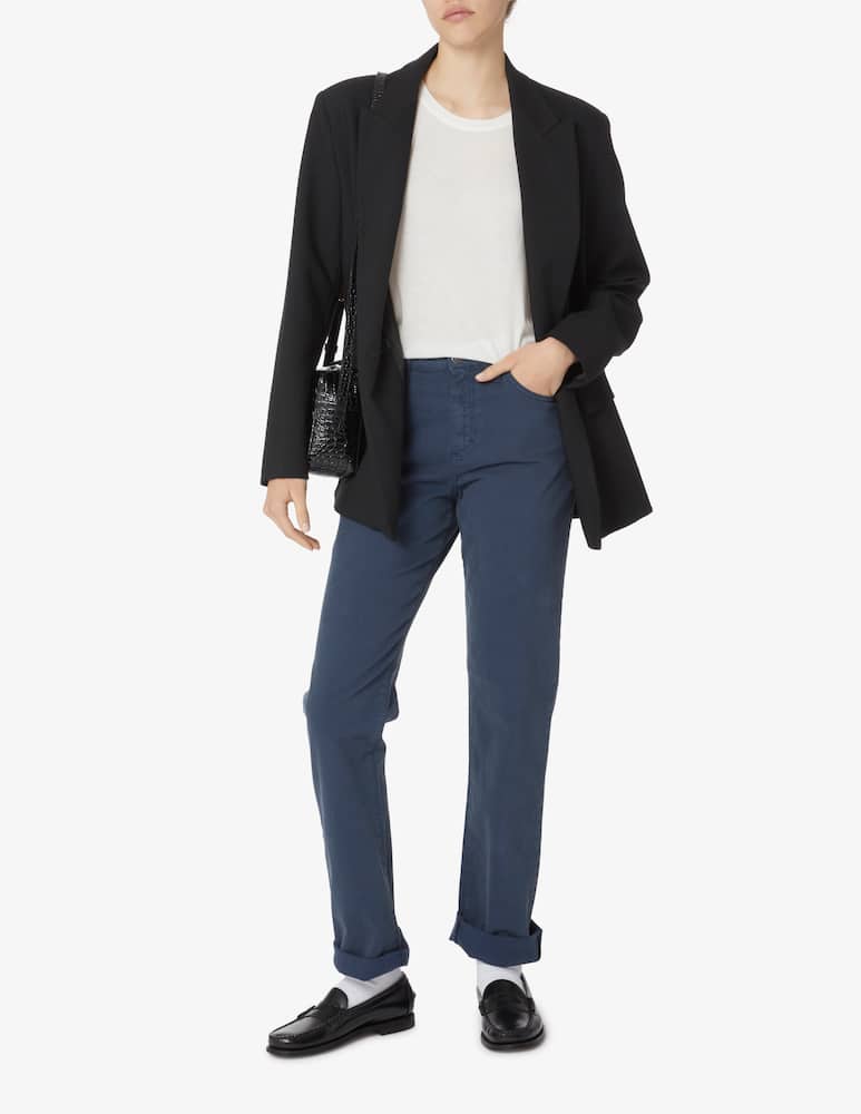 rinascente Elizabeth Ascot Gaba classic fit 5-pocket trousers - Blue