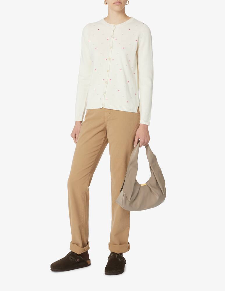 rinascente Elizabeth Ascot Pantalone 5 tasche classic fit Gaba - Beige