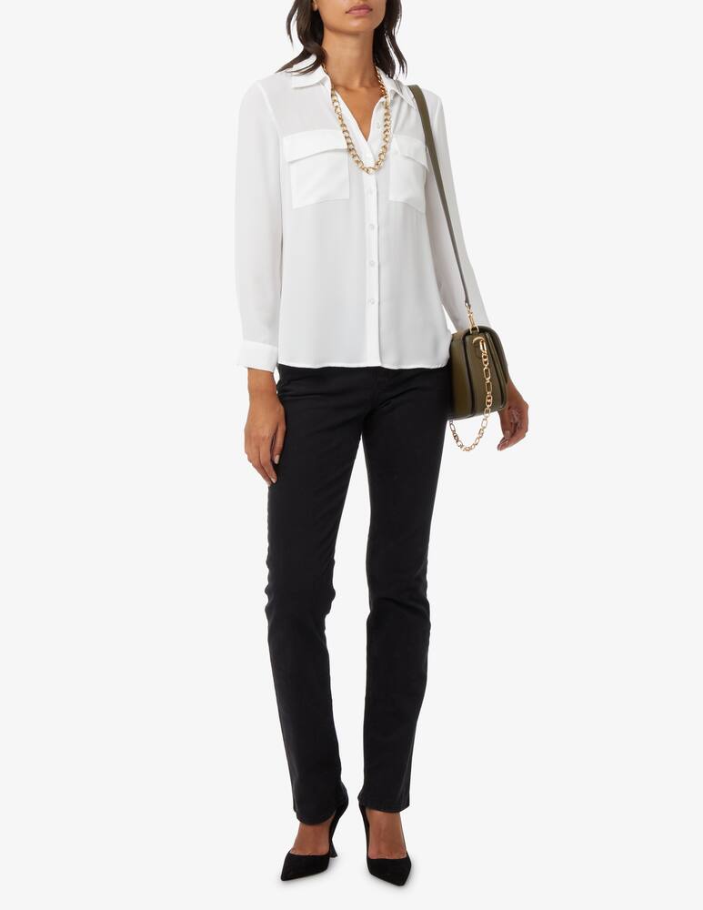 rinascente Elizabeth Ascot Gaba classic fit 5-pocket trousers - Black