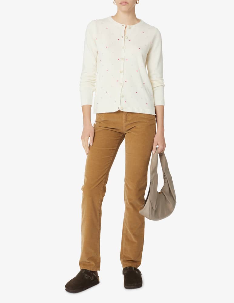 Elizabeth Ascot Pantalone 5 tasche in velluto slim fit - Beige - immagine 1 Elizabeth Ascot Pantalone 5 tasche in velluto slim fit - Beige - immagine 1